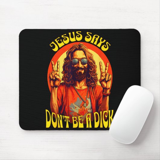 Funny Hipe Jesus Don't Be A  Muismat (Met muis)