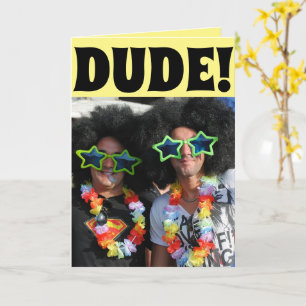 FUNNY HIPPIE BIRTHDAY KAART VOOR HEM