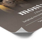 Funny Hippie Dog Portrait - voeg uw hond zijn naam Poster (Hoek)