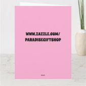 FUNNY HIPPIE GROTE BIRTHDAY KAART VOOR HEM (Achterkant)