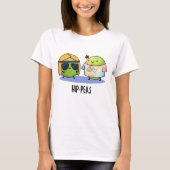 Funny Hippie Peas Pun T-shirt (Voorkant)