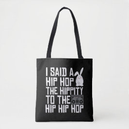 Funny Hippity Hop Easter Canvas tas