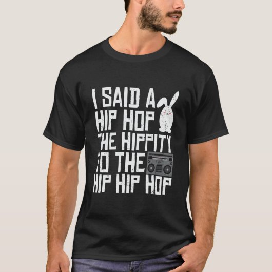 Funny Hippity Hop Easter T-Shirt (Voorkant)