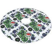 Funny Hippo Abstracte kerstboomrok Kerstboom Rok (Gekanteld)