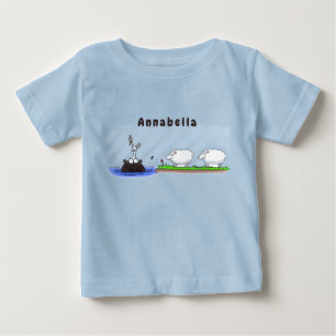 Funny hippo birdie twee ooien