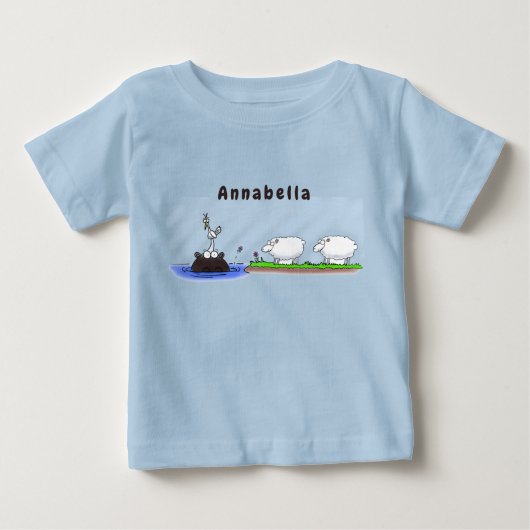 Funny hippo birdie twee ooien (Voorkant)