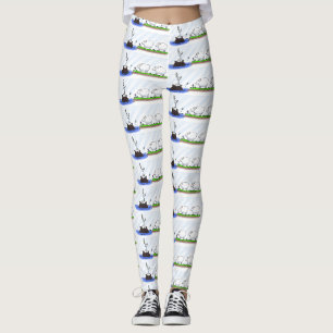 Funny hippo birdie twee ooien leggings