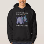 Funny Hippo Boy Lover Hippopotamus Quote Gezegde Hoodie (Voorkant)