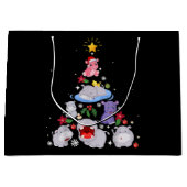 Funny Hippo kerstboom | Xmas Hippopotamus Groot Cadeauzakje (Voorkant)