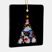 Funny Hippo kerstboom | Xmas Hippopotamus Keramisch Ornament (Rechts)