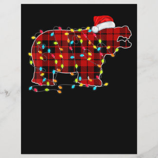 Funny Hippo-kerstlichtfamilie