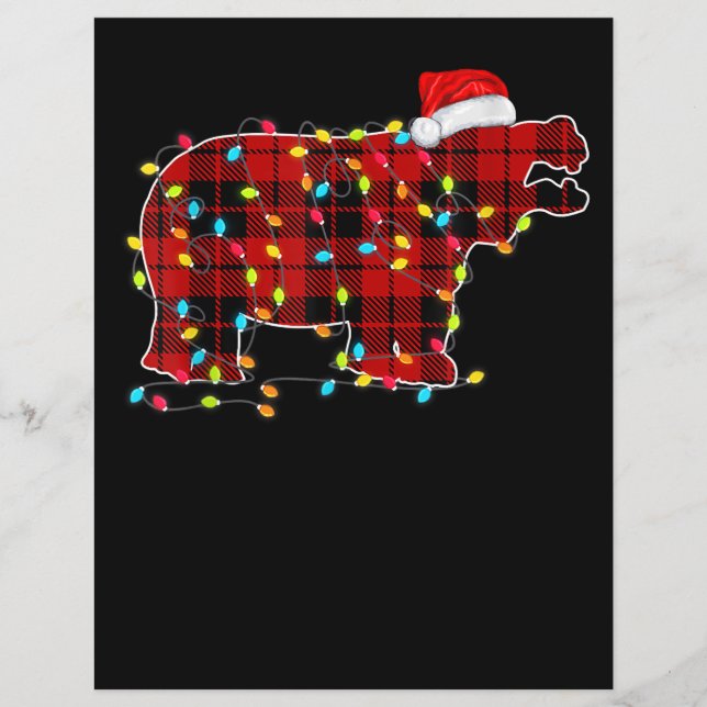 Funny Hippo-kerstlichtfamilie (Voorkant)