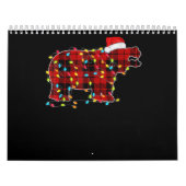 Funny Hippo-kerstlichtfamilie Kalender (Hoes)