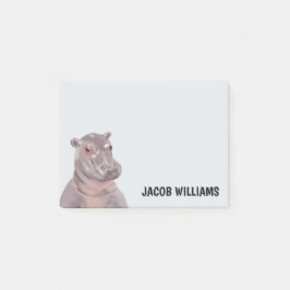 Funny Hippo Persoonlijke naam Post-it® Notes