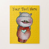 Funny Hippo Puzzle Legpuzzel (Verticaal)