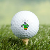 Funny hippo soccer player cartoon golfballen (Insitu Shirt)
