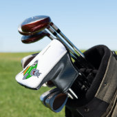 Funny hippo soccer player cartoon golfheadcover (Insitu)