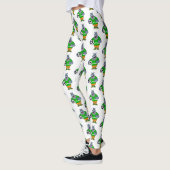 Funny hippo soccer player cartoon leggings (Links)
