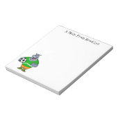 Funny hippo soccer player cartoon notitieblok (Linkerzijde)