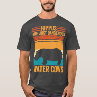Funny Hippopotamus Hippo is gewoon gevaarlijk wate T-shirt