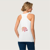 Funny Hippopotamus Tanktop voor dames (Volledige Achterkant)