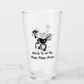 Funny Hippy Hippy Shake Glas (Achterkant)
