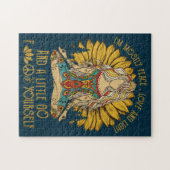 Funny Hippy Peace Love Light 60's Legpuzzel (Horizontaal)