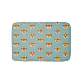Funny Hipster Corgi Pattern Badmat (Voorkant)