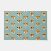 Funny Hipster Corgi Pattern Deurmat (Voorkant)