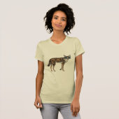 Funny Hipster Coyote met zonnebril T-shirt (Voorkant volledig)
