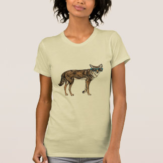 Funny Hipster Coyote met zonnebril T-shirt