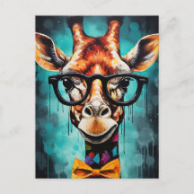 Funny Hipster Giraffe Zoo Dieren Wildlife Urban