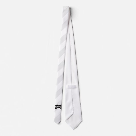 Funny Hipster Groom Mustache Stropdas (Achterkant)