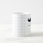 Funny hipster mustache vakantie xmas snor koffiemok (Center)