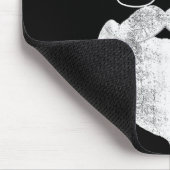 Funny Hipster Santa Face With Hat Beard &amp; Gles Muismat (Hoek)