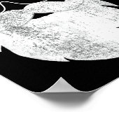 Funny Hipster Santa Face With Hat Beard &amp; Gles Poster (Hoek)