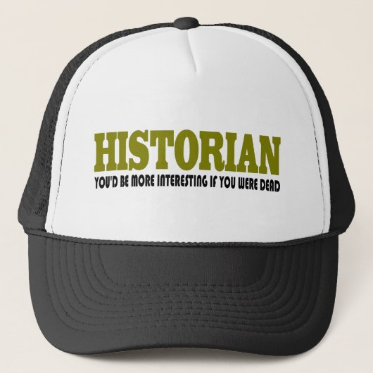 Funny Historian Trucker Pet (Voorkant)