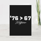 Funny History 76 67 Thomas Jefferson Six Seven Mem Kaart (Voorkant)