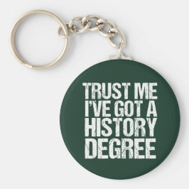Funny History Afstuderen Historian Degree Quote Sleutelhanger