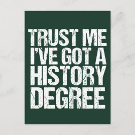 Funny History Degree Afstuderen Quote Historian Briefkaart