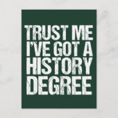 Funny History Degree Afstuderen Quote Historian Briefkaart (Voorkant)