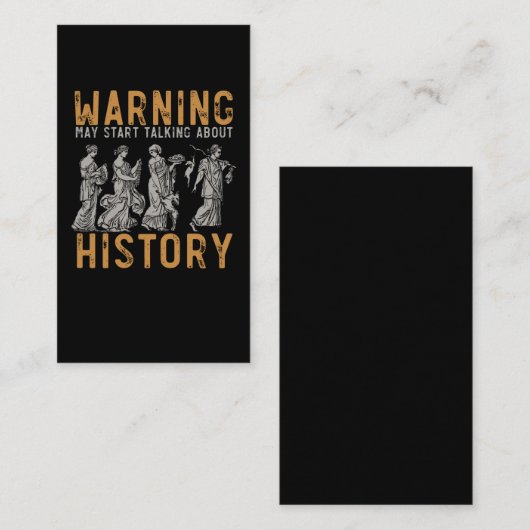 Funny History Researcher Occuporian Visitekaartje (Voorkant / Achterkant)