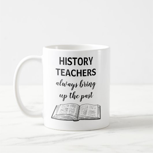 Funny History Teacher Gift Coffee Mok (Links)