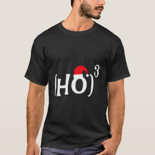 Funny Ho Cubed Wiskunde kerst T-shirt