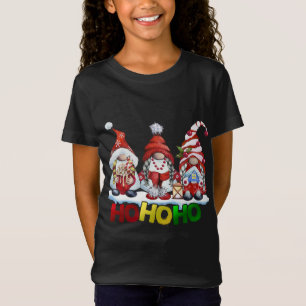 Funny Ho-Ho Gnomes Merry-kerstfamilie die overeenk T-shirt