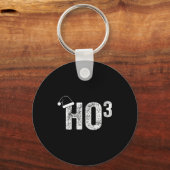 Funny Ho Ho Ho Ho3 Math Teacher Santa Hat Christma Sleutelhanger (Voorkant)