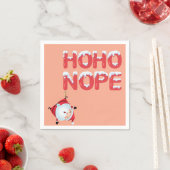 Funny Ho Ho Nope Christmas Servet (Insitu)