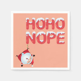 Funny Ho Ho Nope Christmas Servet