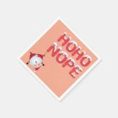 Funny Ho Ho Nope Christmas Servet (Hoek)