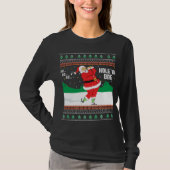 Funny Ho Ho Ugly Santa Golf met Kerstmis J T-shirt (Voorkant)